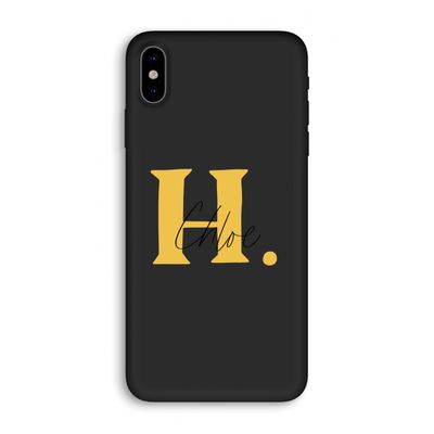 Amber Script: iPhone XS Biologisch afbreekbaar hoesje