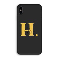 Amber Script: iPhone XS Biologisch afbreekbaar hoesje