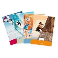 Cursusblok Aurora A4 ruit 10x10mm 2-gaats 200 pagina&apos;s 70gr | 10 stuks