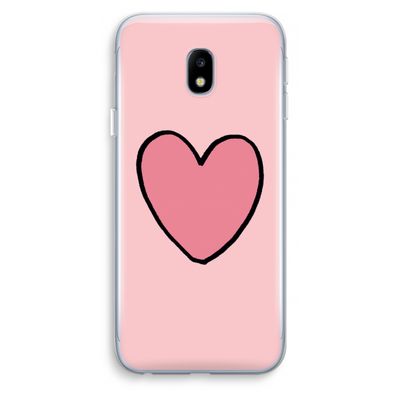 Hartje: Samsung Galaxy J3 (2017) Transparant Hoesje