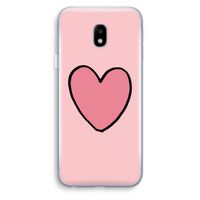 Hartje: Samsung Galaxy J3 (2017) Transparant Hoesje