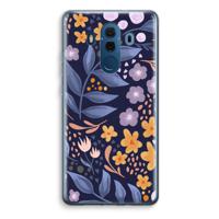 Flowers with blue leaves: Huawei Mate 10 Pro Transparant Hoesje