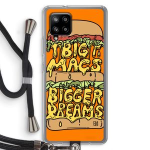 Big Macs Bigger Dreams: Samsung Galaxy A42 5G Transparant Hoesje met koord