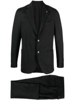 Lardini costume à veste à simple boutonnage - Noir - thumbnail