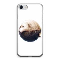 Yin Yang Wolves: iPhone 8 Transparant Hoesje