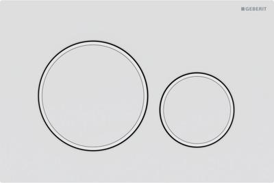 Geberit Sigma 20 bedieningspaneel mat wit voor Sigma reservoirs 8cm (UP720) en 12cm (UP320)