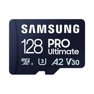 Samsung Pro Ultimate microSD card 128GB + USB-adapter Micro SD-kaart Blauw