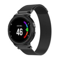 Milanese polsband horlogeband voor Garmin Forerunner 235 26cm (zwart)