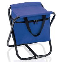 Opvouwbare stoel met koeltas blauw 26 x 34 x 32 cm