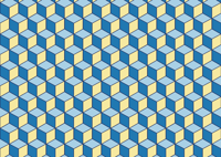 3D effect geometrisch vinyl vloerkleed keuken
