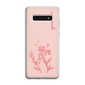 Giving Flowers: Samsung Galaxy S10 4G Transparant Hoesje