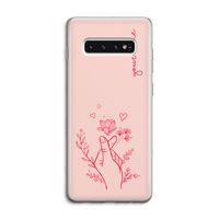 Giving Flowers: Samsung Galaxy S10 4G Transparant Hoesje