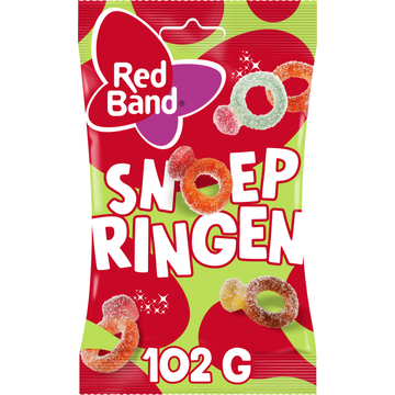 Red Band Snoepringen Zuur 102gr bij Jumbo