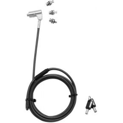 Dicota D31700 kabelslot Zwart, Zilver 2 m