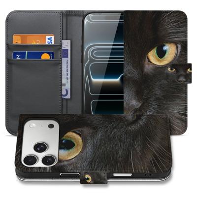 Zwarte Kat Telefoonhoesje iPhone 17 Pro | Book Case
