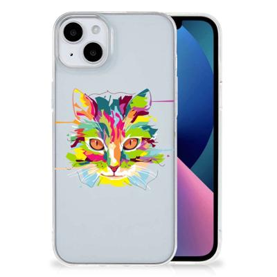 iPhone 15 Plus Telefoonhoesje met Naam Cat Color iPhone 15 Plus Telefoonhoesje met Naam Cat Color