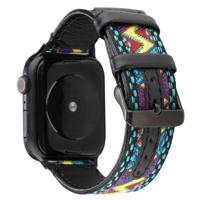 Voor Apple Watch Series 5 & 4 40mm/3 & 2 & 1 38mm etnische stijl echte lederen band (kleine vers)