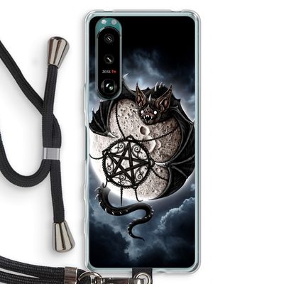 Volle maan: Sony Xperia 5 III Transparant Hoesje met koord