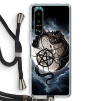 Volle maan: Sony Xperia 5 III Transparant Hoesje met koord