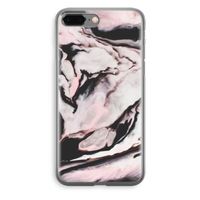 Roze stroom: iPhone 8 Plus Transparant Hoesje