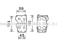 Ava Cooling Oliekoeler motorolie CN3307 - thumbnail