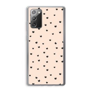 Kleine kattenkopjes: Samsung Galaxy Note 20 / Note 20 5G Transparant Hoesje