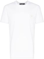 Dolce & Gabbana t-shirt à plaque logo - Blanc - thumbnail