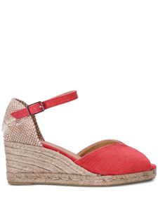 Castañer Bianca 70mm wedge espadrilles - Rouge