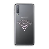 Home Is Where The Wifi Is: Samsung Galaxy A7 (2018) Transparant Hoesje