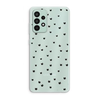 Kleine kattenkopjes: Samsung Galaxy A52s 5G Transparant Hoesje