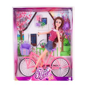 Fleur Pop met Fiets + Accessoires