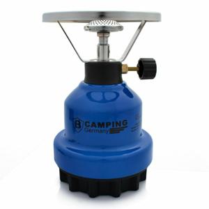 Camping - kookpit/kookstel - met gasbrander - blauw - 670 gram