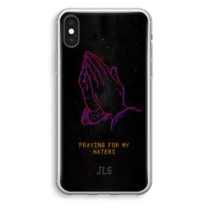 Praying For My Haters: iPhone X Transparant Hoesje