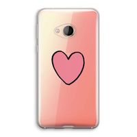 Hartje: HTC U Play Transparant Hoesje