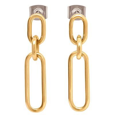 Boccia 05069-02 Oorhangers titanium goudkleurig 30 mm