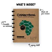 Correctbook Wise Snake A5 Gelinieerd - Uitwisbaar / Herschrijfbaar Notitieboek