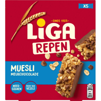 Liga Mueslirepen Chocolade 140g bij Jumbo Liga Mueslirepen Chocolade 140g bij Jumbo