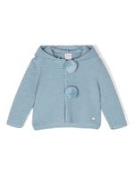 Paz Rodriguez hoodie Caricias à détail de pompons - Bleu