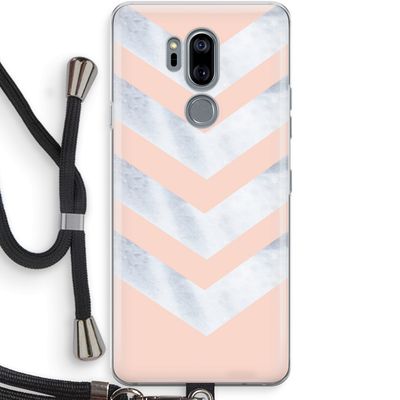 Marmeren pijlen: LG G7 Thinq Transparant Hoesje met koord
