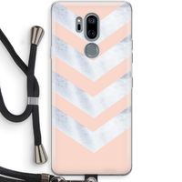 Marmeren pijlen: LG G7 Thinq Transparant Hoesje met koord