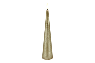 Decostar Countryfield Kegelkaars 5CM LED kegel Lyon S goud