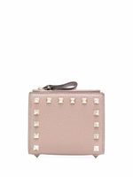 Valentino Garavani portefeuille pliant Rockstud - Rose - thumbnail