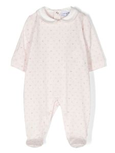 Emporio Armani Kids body en coton à motif monogrammé - Rose