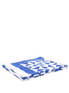 Christian Dior Pre-Owned serviette de plage à imprimé géométrique (années 2000) - Bleu