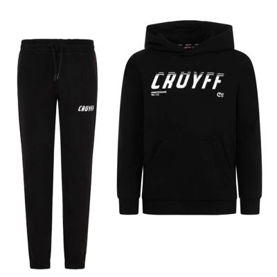 Cruyff League Joggingpak Hooded Kids Zwart