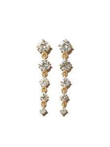 Lizzie Mandler Fine Jewelry boucles d'oreilles Éclat Five Drop en or 18ct ornées de diamants