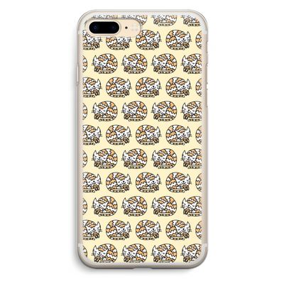 Slapende poes: iPhone 7 Plus Transparant Hoesje
