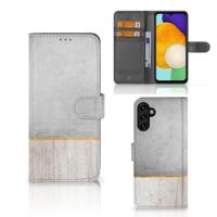Samsung Galaxy A04s | Samsung Galaxy A13 5G | Book Style Case | Wood Concrete