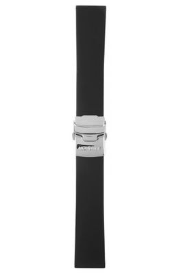 Horlogeband Mondaine BM20067 Rubber Zwart 22mm