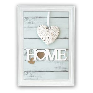 Houten fotolijst vintage wit geschikt voor een foto van 13 x 18 cm